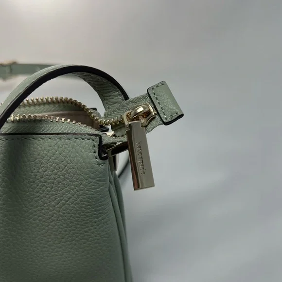 Kate Spade Leila Small Triple Gusset Crossbody Mint Green - Picture 8 of 10